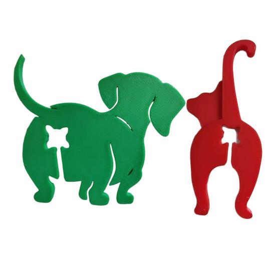 5 Pcs Cat Bread Bag Clip Reusable Dog Butt Snack Bag Clip 3D Printed Cat Butt Food Bag Clips for Chips Bread Fruit Bags