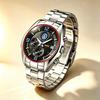 Men's Quartz Watch SKMEI Racing Chronograph Stainless Steel 9346