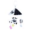 Black & White Newborn Stroller Toy Car: Hanging Wind Chime & Crib Mobile for Early Education