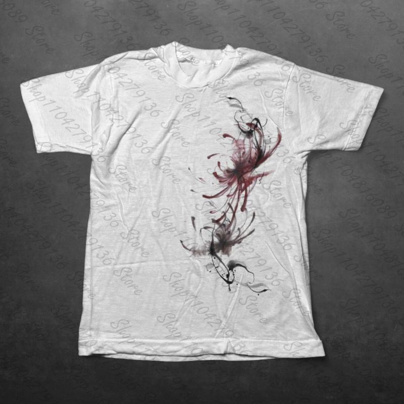 Summer Women T-shirt Harajuku Aesthetic Gothic Top T Shirt Retro White Demon Punk Gothic Print Clothes Top Star Y2k Style E-girl