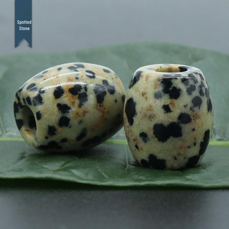 326-Large Hole Crystal Agate Jade Barrel Beads, 16×18mm, 5mm Hole, Jewelry Accessories
