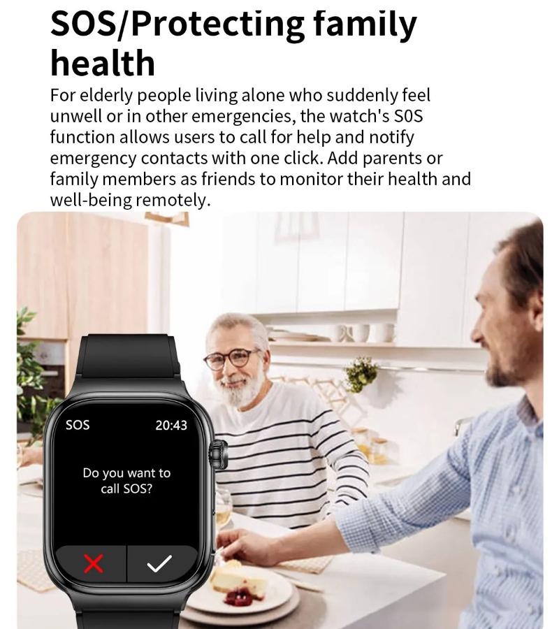 2026 Nuovo Smartwatch per Esame Fisico Micro Salutare ECG Acido Urico Lipidi Pressione Sanguigna Chiamata Bluetooth Smartwatch Per uomo