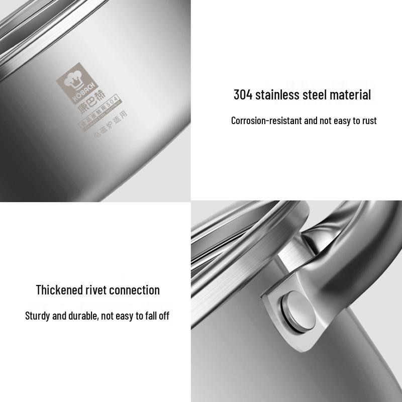 KOBACH 30cm 304 Stainless Steel Dual-Flavor Hot Pot