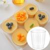 10/20pcs Clear Plastic Disposable Cups Reusable Mini Size Mousse Cup Disposable Tableware Plastic Transparent Cups