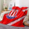 Stoke City Football Club Flanelldecke mit Aufdruck, Hohe Qualität, Bequem für alle Jahreszeiten, Heimdekoration, Wärme und Komfort