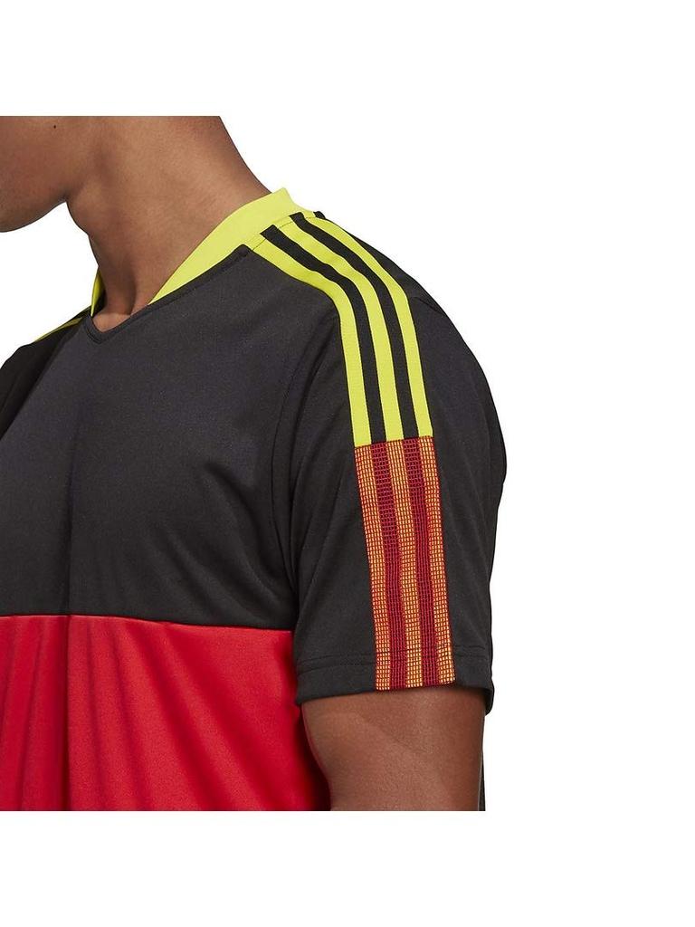 Adidas Tiro 21 Size M Jersey, Black/Vivid Red/Acid Yellow,