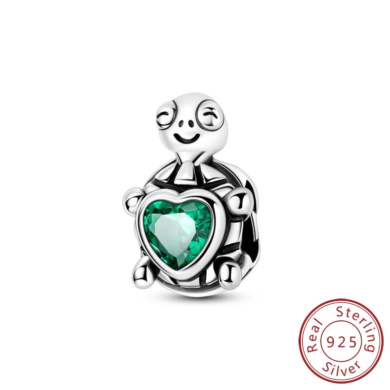 New Original Copper Charms Bead Gold Chameleon Turtle Cat Charm Fit Bracelet Dangle Pendants Diy Women Jewelry Gift