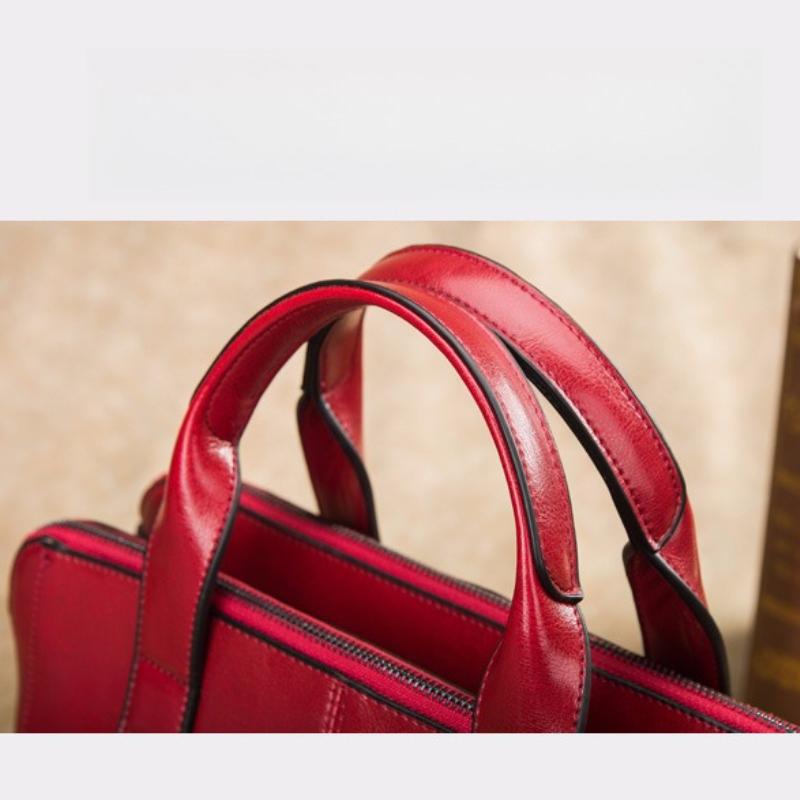 Real Cow Leather Ladies HandBags Women Genuine Leather Bags Totes Messenger Bags Hign Quality Designer Luxury Brand Bag