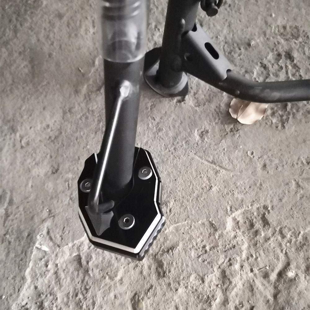 LEDISHUN Kickstand Side Stand Stand Stand Plate Extension Aluminum Compatible Models Kawasaki Versis 1000