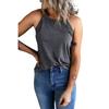 Women Halter Neck Sleeveless Tank Top Solid Color Casual Cami TopHalter Neck