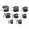 10Pcs Stainless Steel Cable Clamp 6-20mm Insulated Wire Hose Mounting Clip for Off-Road Vehicle Wiring Plumbing Repairs
