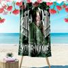 Name Custom Billie Poster Print Beach Towel, Large Soft Quick Dry Towel for Beach Camping Swimming