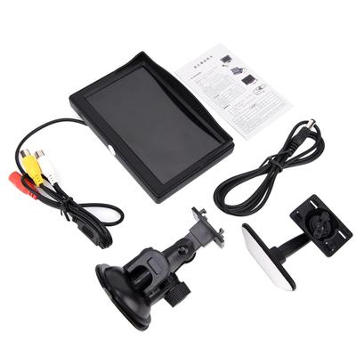 5palcový HD obrazovkový monitor pro auto zpětné zrcátko couvání zálohování parkovací kamera Cam