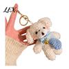 Party Favors for Kids Plush Bear Charm Keychain, Cute Puppy Bag with Durable Key Holder Girls Crocheted Accessories, Stuffed Animal Pendant