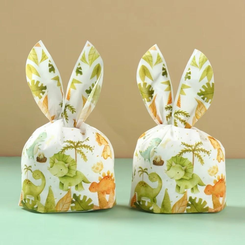 50Pcs Plastic Rabbit Ear Bags Party Favors Gift Packaging Bag Snack Packing Supplies  Easter Party