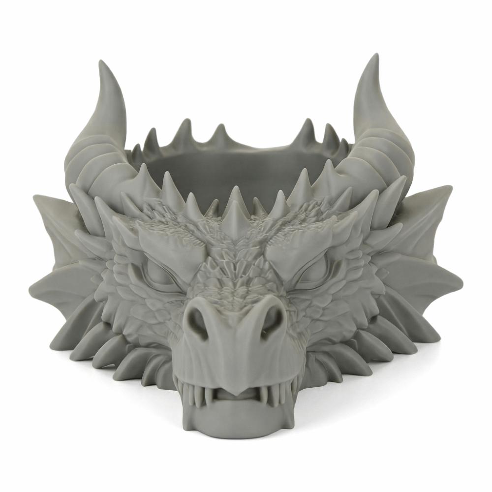 Multi Functional Dragon Head Storage Tray 3D Print Home Decorations  Living Room серый