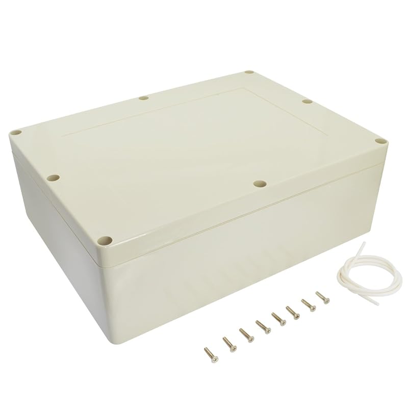 LeMotech Waterproof Dustproof IP65 ABS Plastic Junction Box Universal Electric Project Enclosure Pale Gray 3.3 X 2.3 X 1.3 Inch (83 X 58 X 33 Mm)