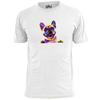 Mens Colouful French Bulldog T Shirt Pets Mans Best Friend Pooch