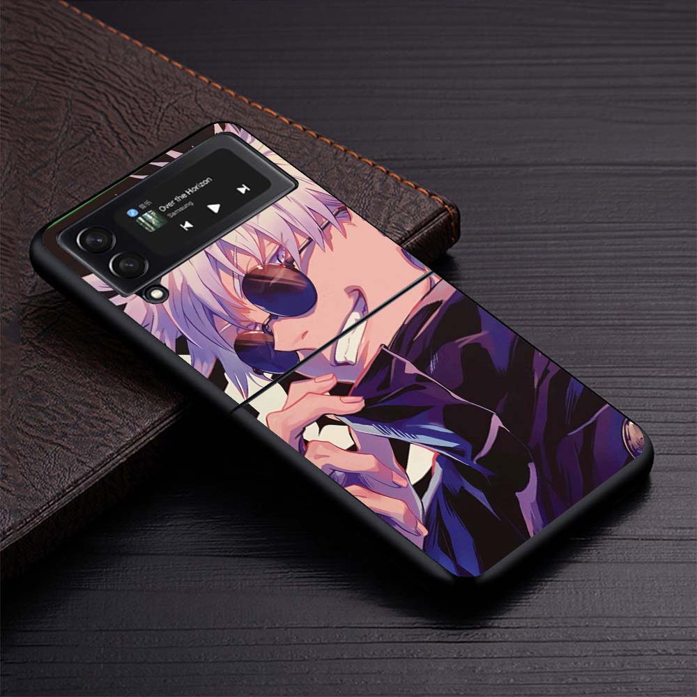 Kaisen J-Jujutsu Gojo Satoru Phone Case For Samsung Galaxy Z Flip3 Flip4 Flip5 Flip6 Flip7 For Z Flip 7 6 5 4 3 5G Hard Folding