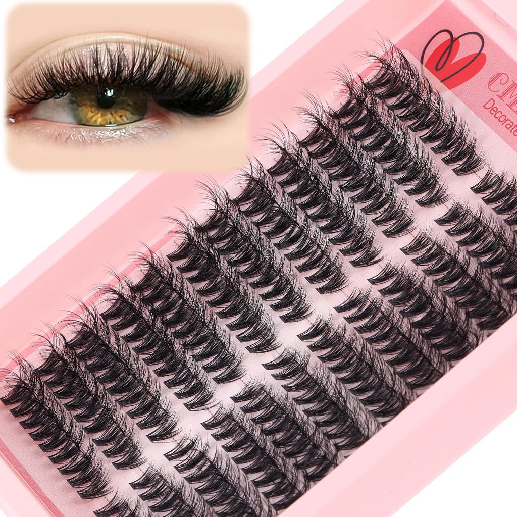 216 Clusters Single Cluster D Curve False Eyelashes Daily Activities 8-16Mmdiy Segmented Grafting Dense Hair