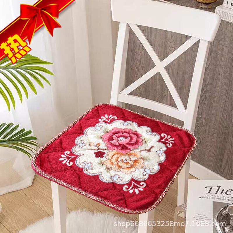 Plush Winter Chair Cushion - Non-Slip Soft Seat Pad for Dining, Office, or Sofa