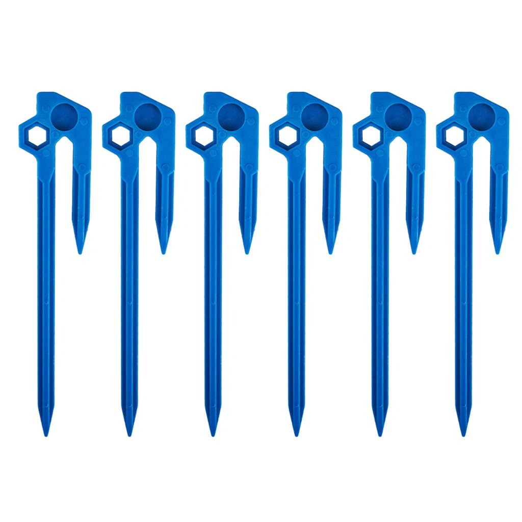 6Pcs Tent Pegs Tent Stakes Pegs Floor Nails Heavy Duty Awning Pegs for Camping Hiking Traveling Beach and Outdoor