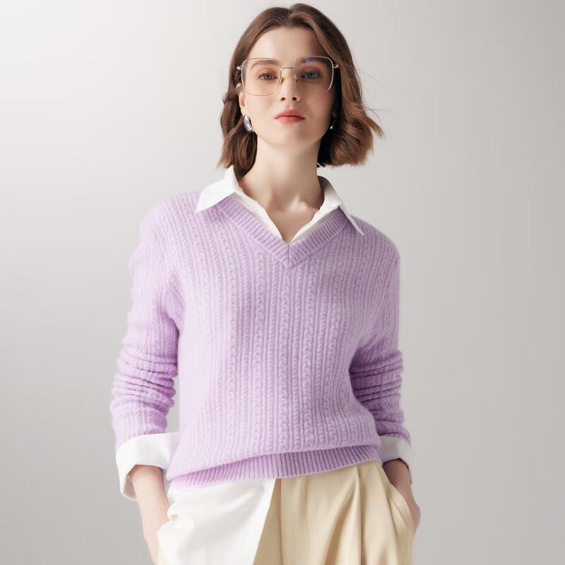 

Женский кашемировый свитер с V-образным вырезом, 7-й класс вязки, 100% кашемир XL (170/110)