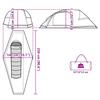 Dome Camping Tent for 1 Person White Blackout Waterproof