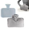 Hot Water Bottle With Soft Fleece Cover Portable Reusable Hand Warmer And Relieve Menstrual Cramps Or Muscle Aches A Yu