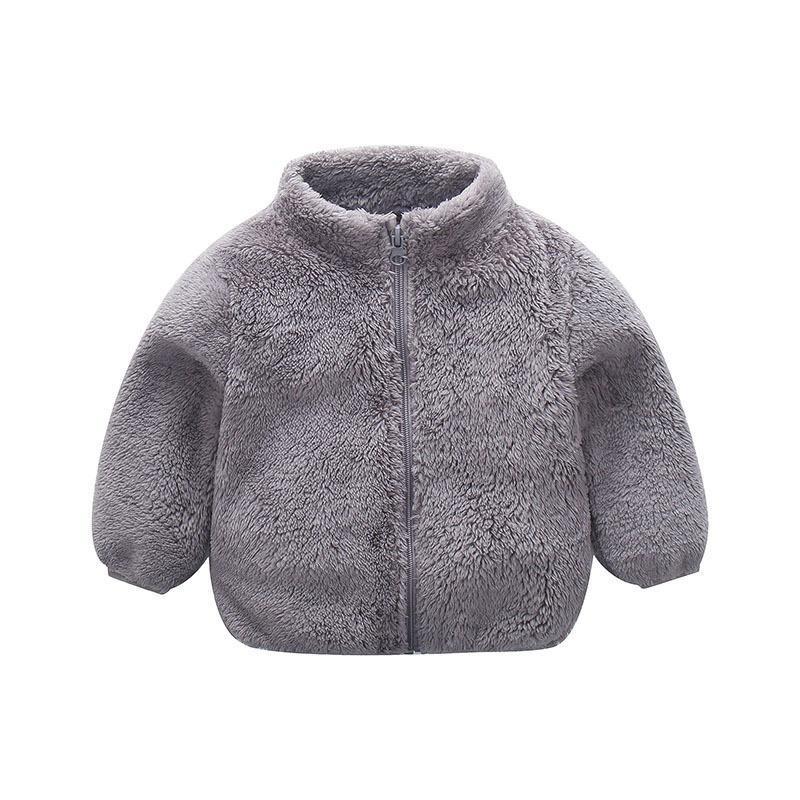 Children's Lamb Fleece Jacket Autumn/Winter Warm Jacket for Boys and Girls