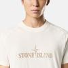 Stone Island Letter Logo Pullover Crew Neck Short Sleeve T-Shirt Men T-Shirts White K1S1521000-20S0081-V0093