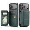 Phone Case for iPhone 18 Pro Max 17 Air 16e 17e 16 Plus 15 Pro 14 13 12 11 WristBand Card Holder Bracket Magnetic Leather Cover
