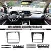 ABS Console Button Housing 9-Inch Navigation Fascia Frame Kit for LADA 2110/2111/2112, Dash Mounting Custom Trim Android Screen, Center Radio