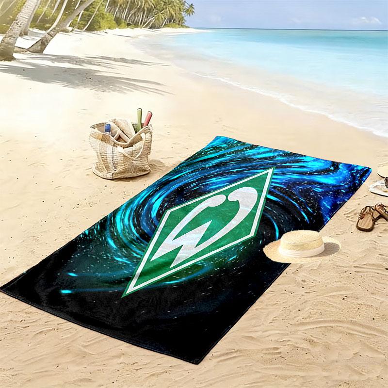 SV Werder Bremen2 Print Strandtuch, Großes Weiches Schnelltrocknendes Handtuch für Strand Camping Schwimmen