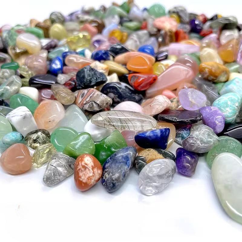 About 80 types of natural crystal minerals, crushed stone ornaments, crystals, fish tank flowerpot landscape stones, raw stone viewing, 8-15mm