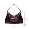 Women Fashion Oil Wax Leather Cross-body Messenger Bag Versatile Large Capacity Shoulder Bags Elegant Luxury Design Tote Bag