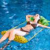 Foldable Summer Inflatable Fruits Floating Water Hammock Water Air Mattresses Bed Beach Chair Swimming Pool Water Hammock Bed
