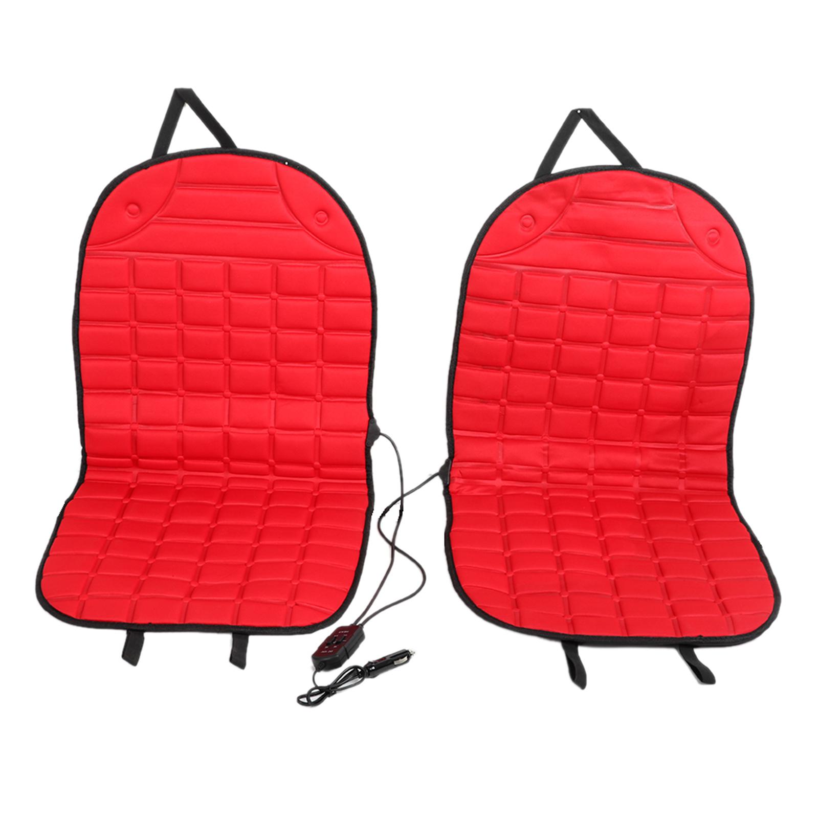 

Thickening Car Heated Double Seat Cushion Chair Heating Pad 12VRed красный