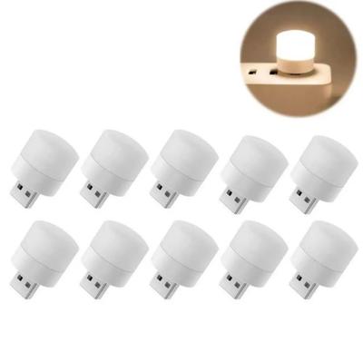 USB Night Light, Bedroom Night Light, Round Light Wireless Base 10pc