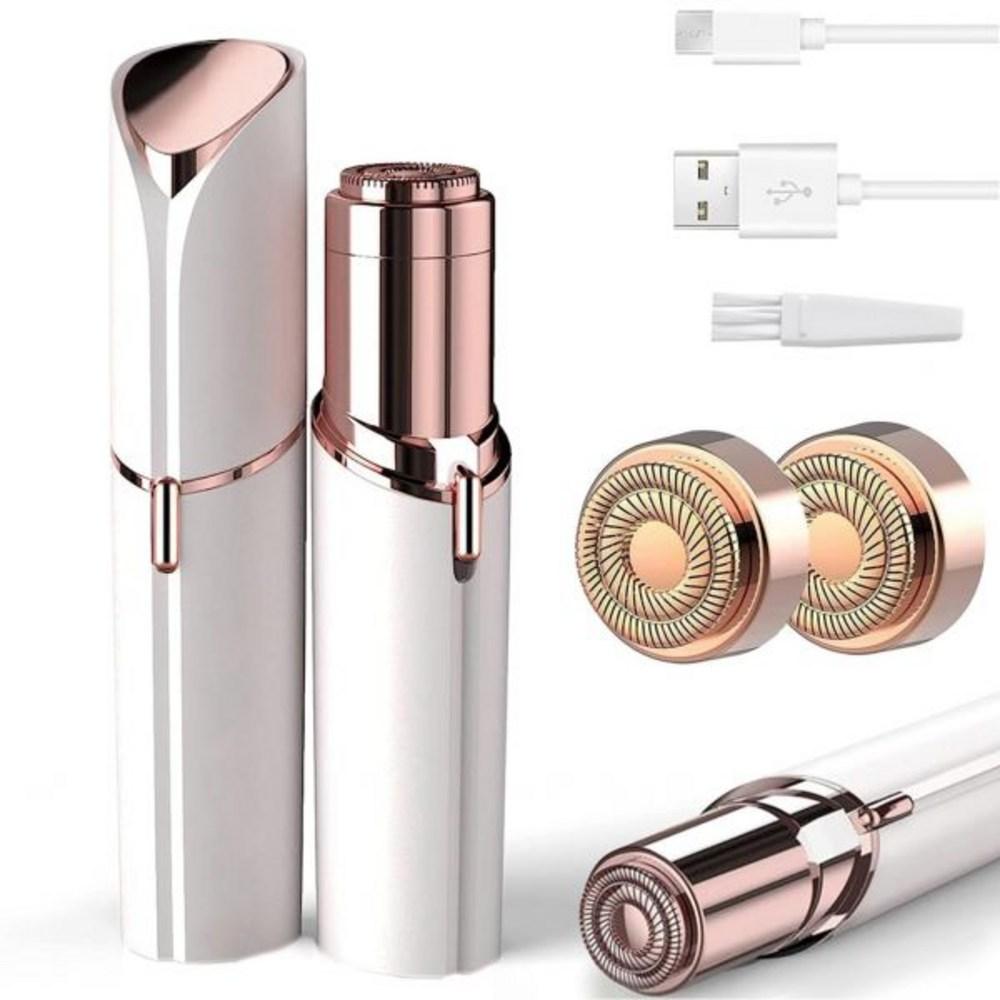 

Facial Hair Remover for Women White Color with 2 Replacement Heads
