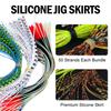 30 Bundles Silicone Jig Skirts 50 Strand/Bundle Squid Silk Skirt Tying Materials Spinnerbaits Buzzbaits Jig Squid Skirt