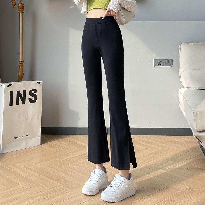 

Women s High Waist Cropped Micro Flare Pants - Versatile Slimming Suit Pants for Spring/Summer 2026 2XL for 130-145 lbs