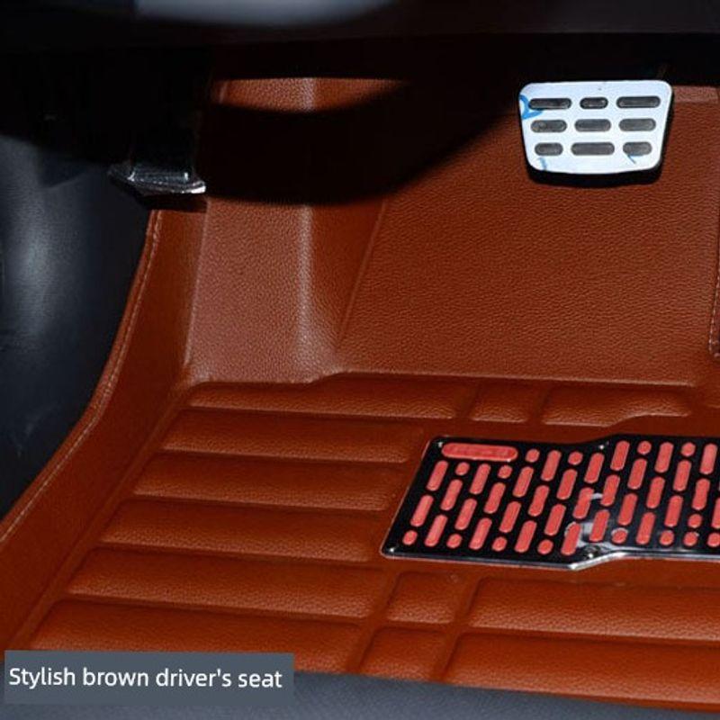 Baic Weiwang M20/M30/Floor Mats 17 Model Changhe Furida M50/M50S/M70 Full Coverage Car Floor Mats Driver s Side, Brown