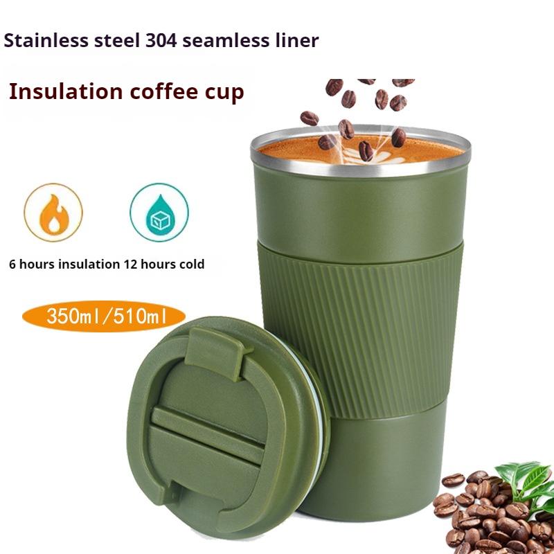 510ML Stainless Steel Coffee Cup Thermos Mug Travel Water Bottle Leak-Proof Car Vacuum Flask Keeps Cold and Heat Thermal Mug