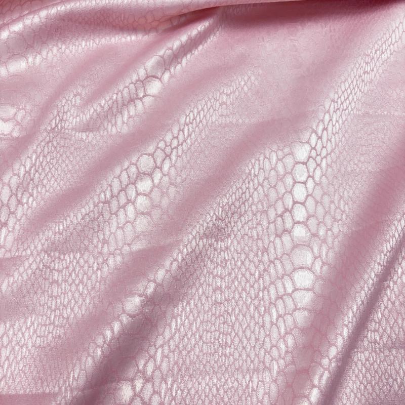 

Micro-elastic Coated Python Patterned Fabric Pants Skirt Designer Clothing Fabrics Wholesale Cloth for Diy Sewing Material 100x120cm