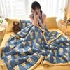 Comfortable Summer Quilt Cooling Sensation Lightweight Blanket Coolness Bare Sleeping Quilted Comforter Duvet  Flower Printed Quilted Bedspread