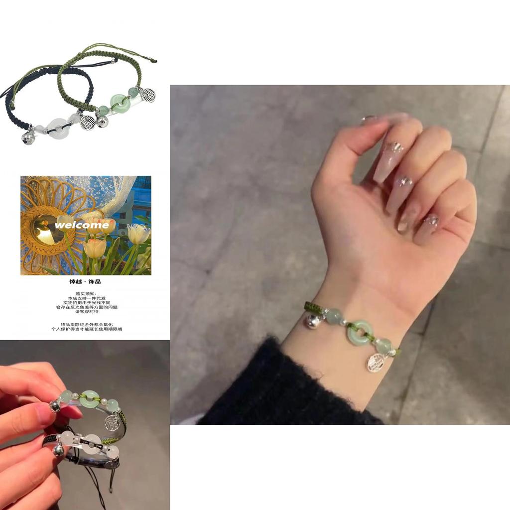 Adjustable Simple Fashion Trendy Black String Bracelet For Couples Handmade Gift