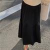 Korean Knitted High Waist Long Skirt for Women Thick Streetwear A-line Skirts Elegant Casual Skirt Autumn Winter