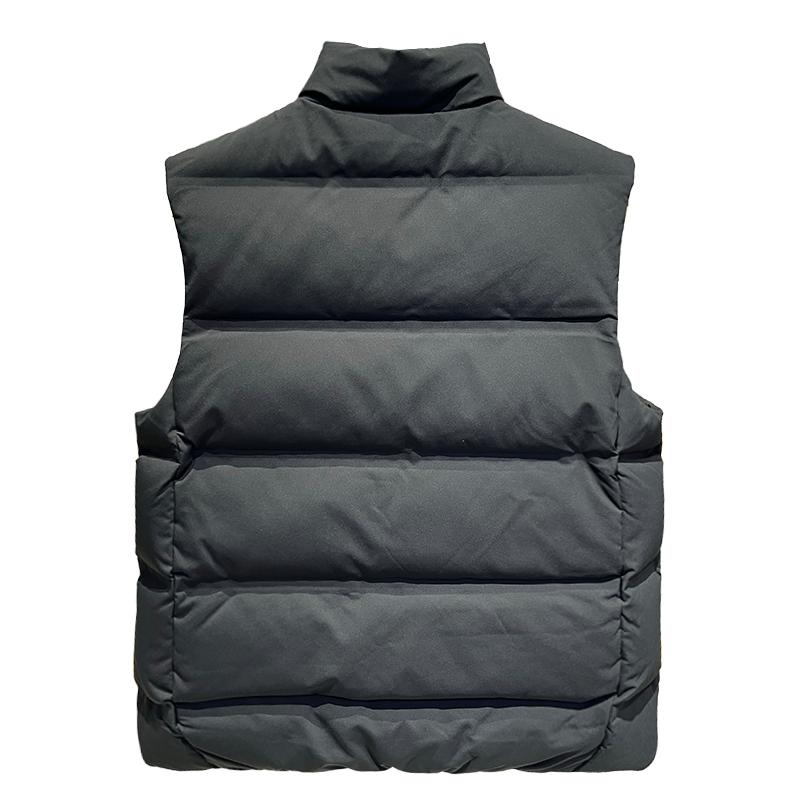 Li Ning Honor Series Stand Collar Casual Versatile Warm Zipper Down Vest Men vest AMRV121-3