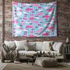 Hello Kitty Tapestry Wall Hanging Kawaii Aesthetic Room Decor Cute Wall Art for Bedroom Dorm Teen Girls